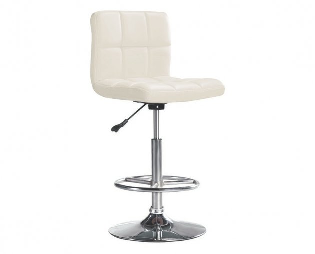 方格白皮吧檯椅(3013)