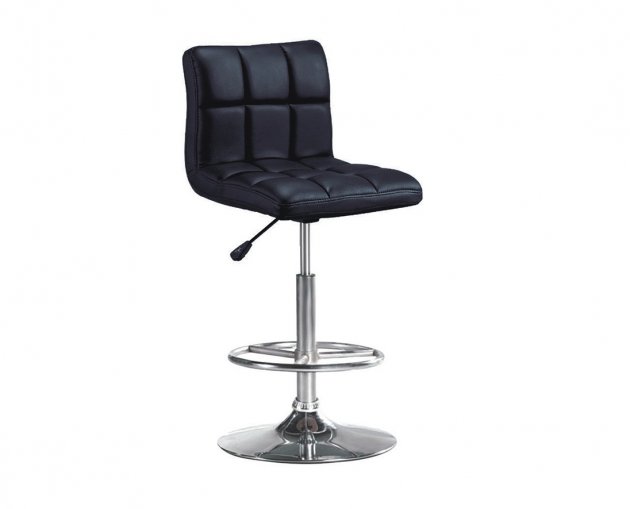 方格黑皮吧檯椅(3013)